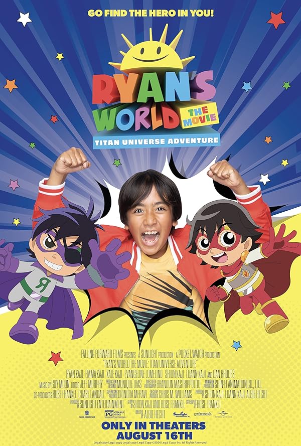 دانلود انیمیشن دنیای رایان: ماجراجویی در جهان تایتان 2024 Ryan’s World the Movie: Titan Universe Adventure